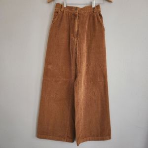 Rachel Comey corduroy high waisted wide leg trousers brown size 0